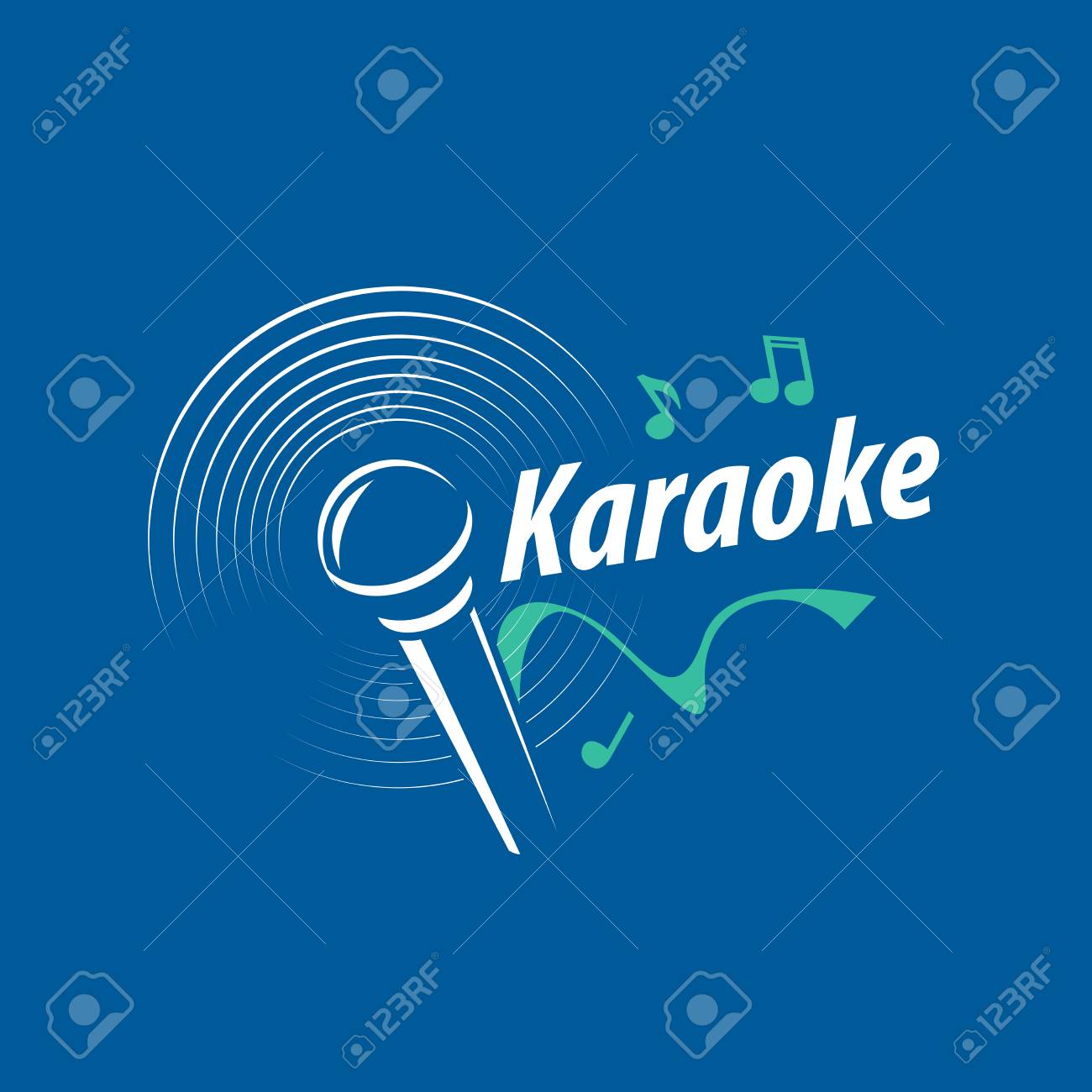 template design logo karaoke vector illustration of icon royalty