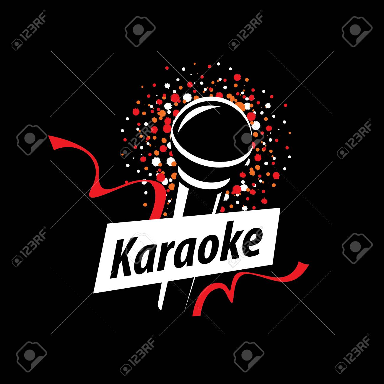 template design logo karaoke vector illustration of icon royalty
