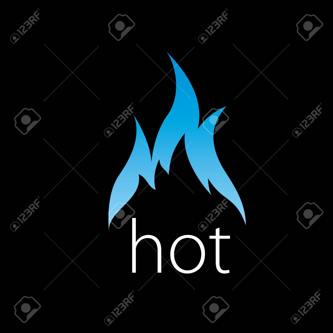 燃える青い炎ベクトルのロゴ のイラスト素材 ベクタ Image 燃える青い炎ベクトルのロゴ のイラスト素材 ベクタ Image