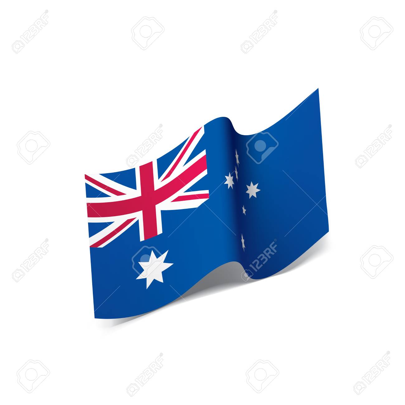 australia flag vector illustration