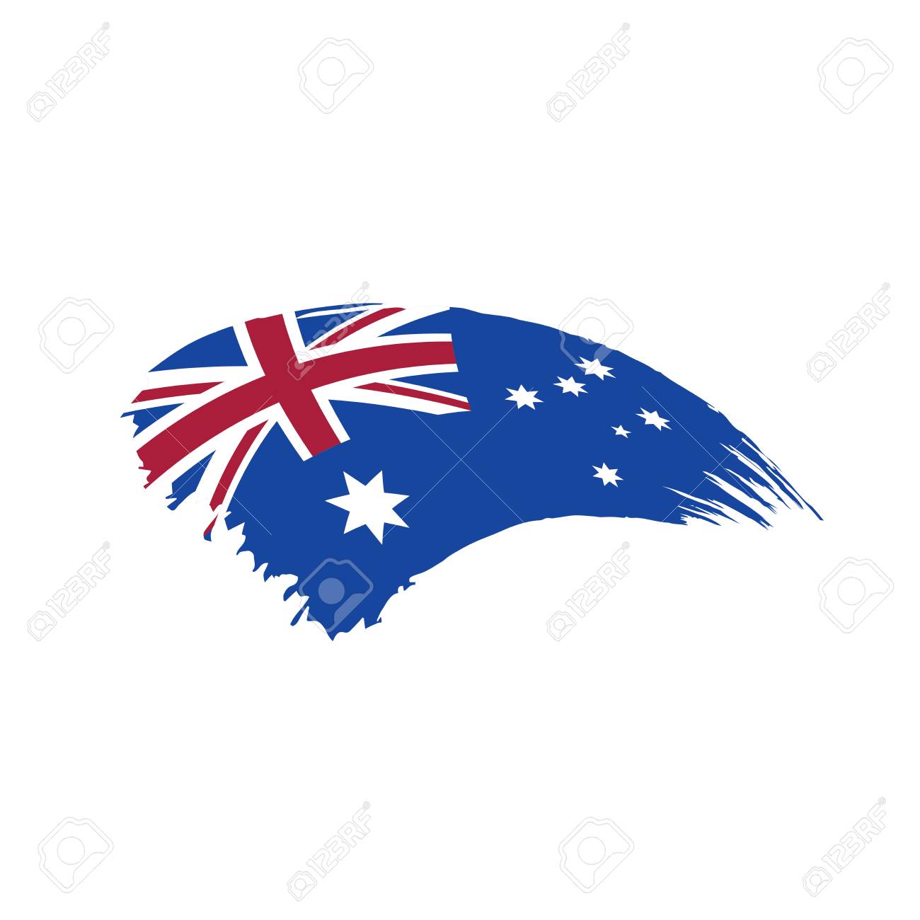 australia flag vector illustration