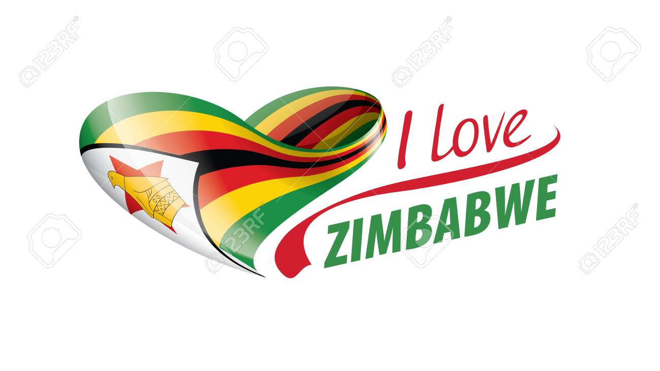 National flag of the Zimbabwe in the shape of a heart and the inscription I love Zimbabwe. Vector illustration - 139834973 National flag of the Zimbabwe in the shape of a heart and the inscription I love Zimbabwe. Vector illustration - 139834973