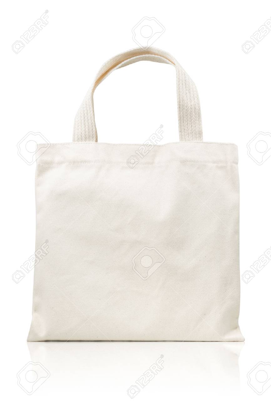 white fabric bag