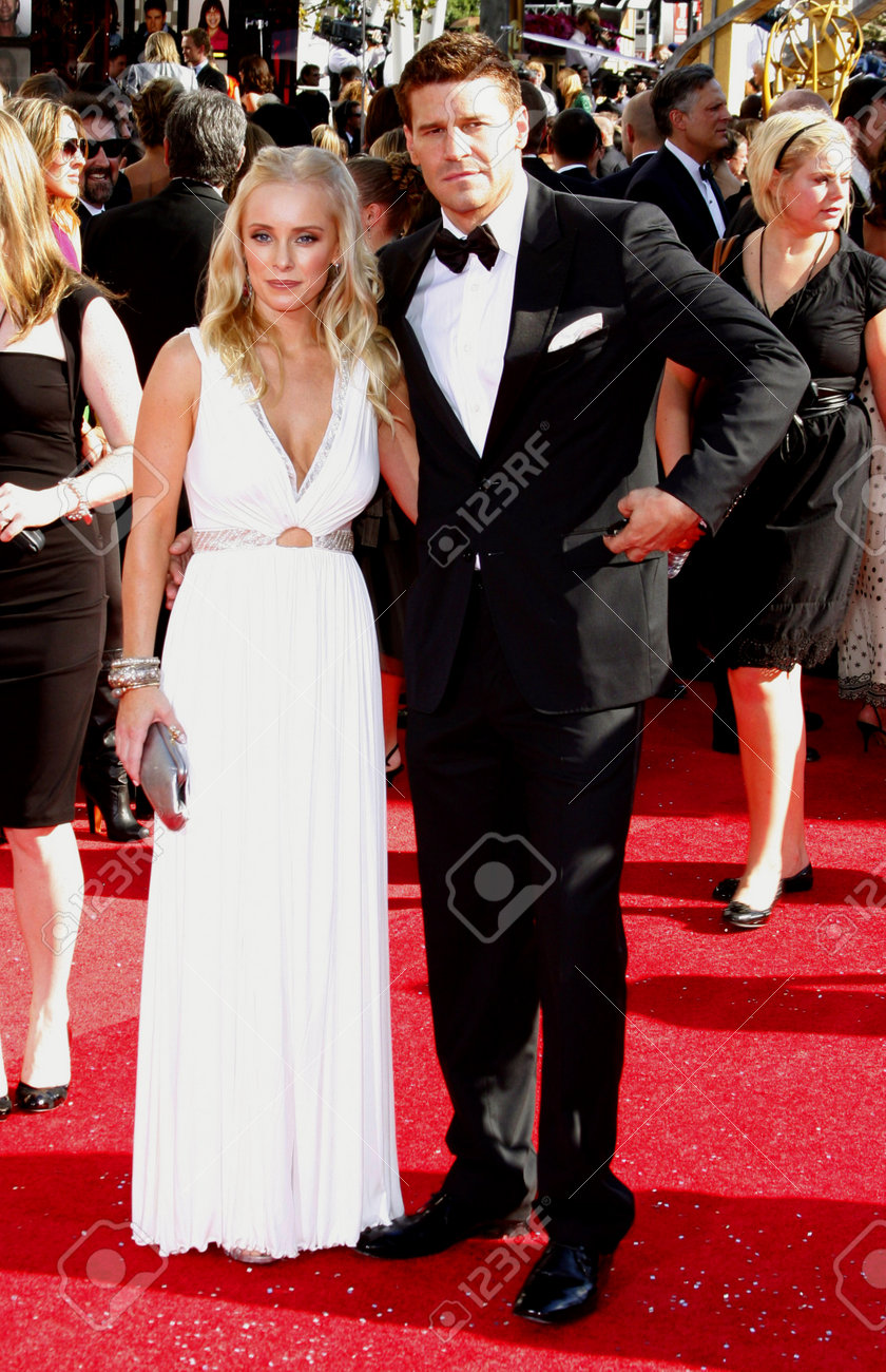 Jaime Bergman And David Boreanaz At The 60th Primetime Emmy Awards Stock Photo Picture And Royalty Free Image Image