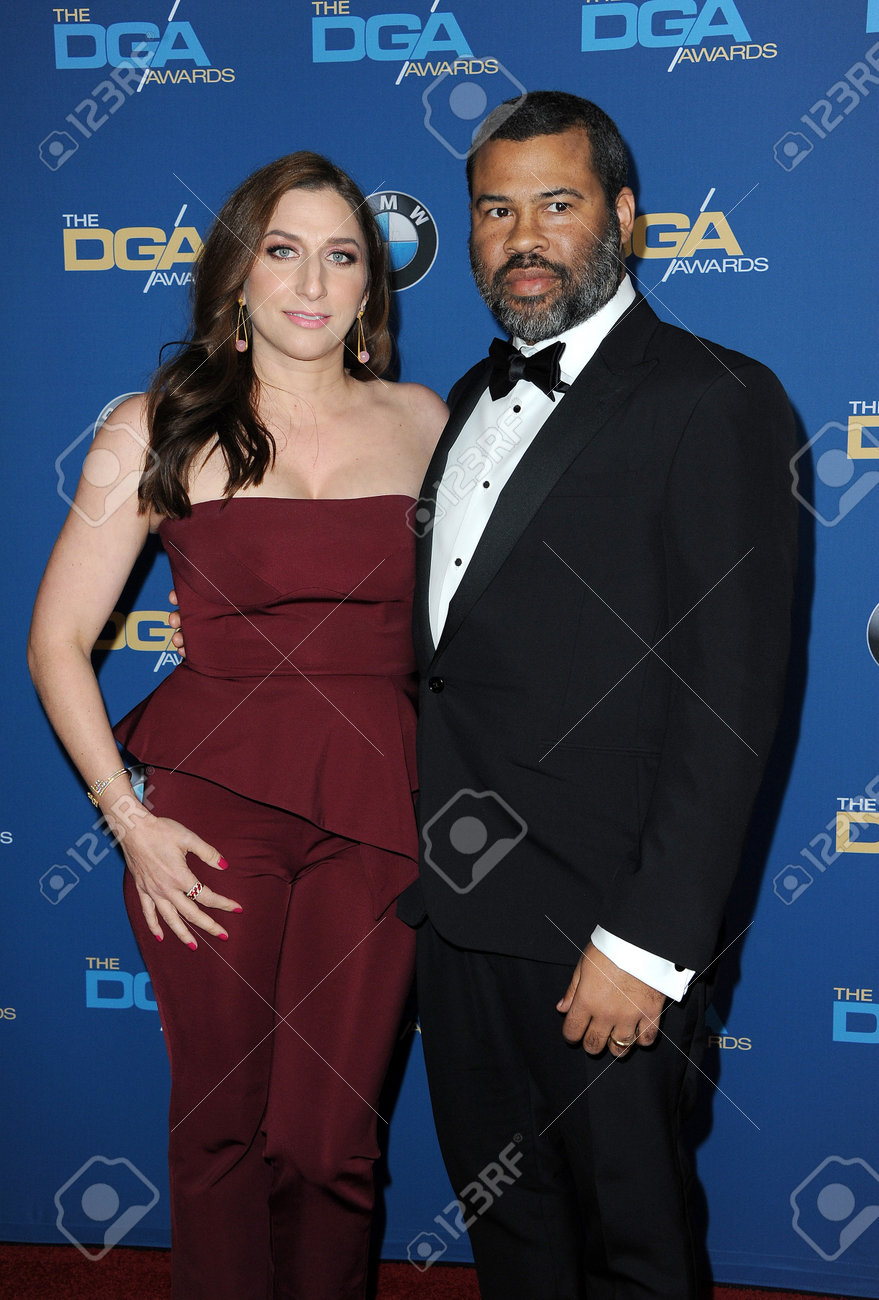 Jordan Peele and Chelsea Peretti at the 70th Annual Directors Guild Of America Awards held at the Beverly Hilton Hotel in Beverly Hills, USA on February 3, 2018. - 95270123 Jordan Peele and Chelsea Peretti at the 70th Annual Directors Guild Of America Awards held at the Beverly Hilton Hotel in Beverly Hills, USA on February 3, 2018. - 95270123