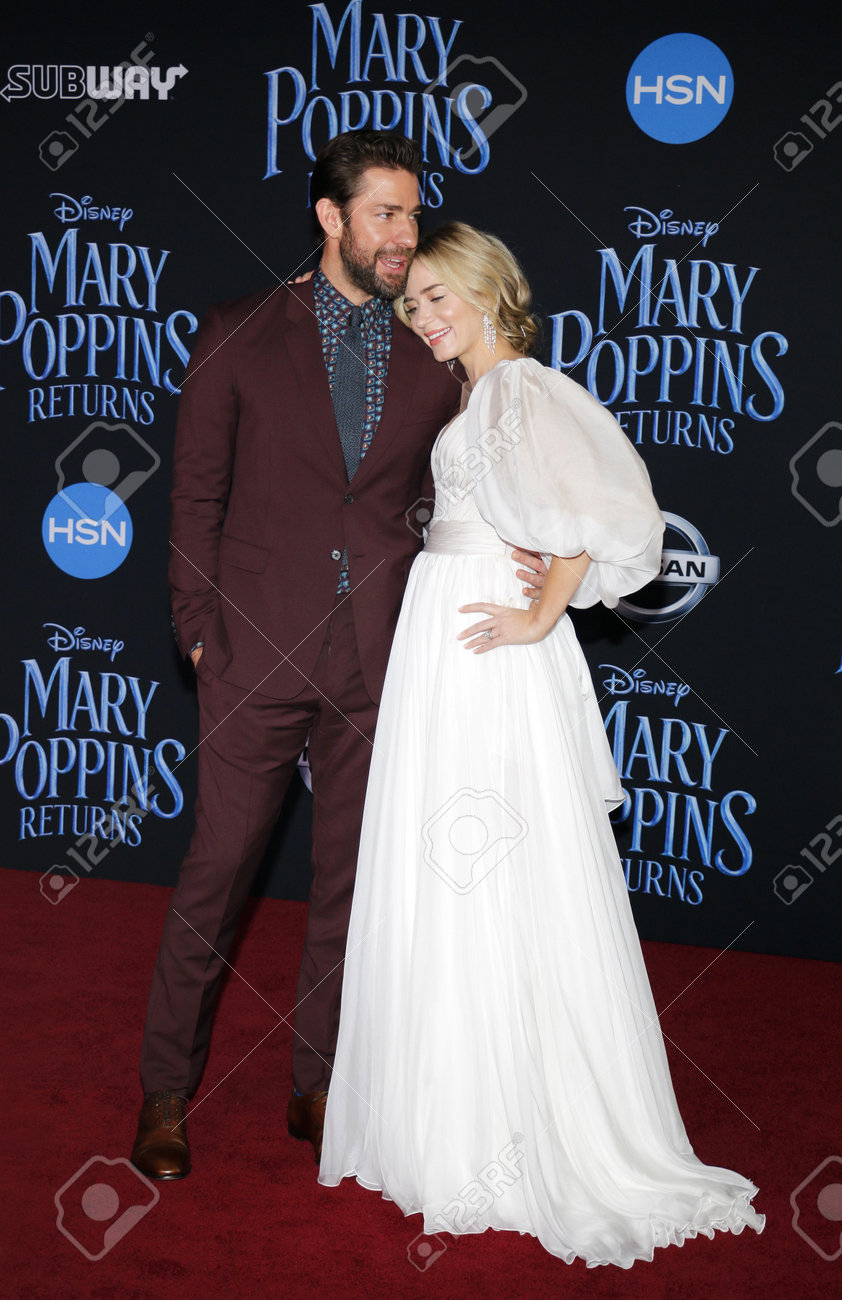 John Krasinski And Emily Blunt At The World Premiere Of Disney S Stock Photo Picture And Royalty Free Image Image 114643007