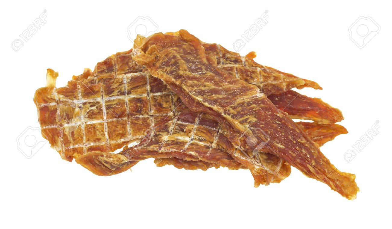 dried chicken jerky