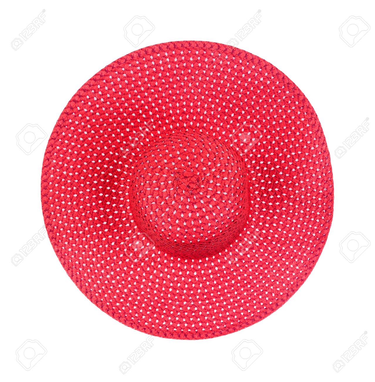 ladies red straw hats