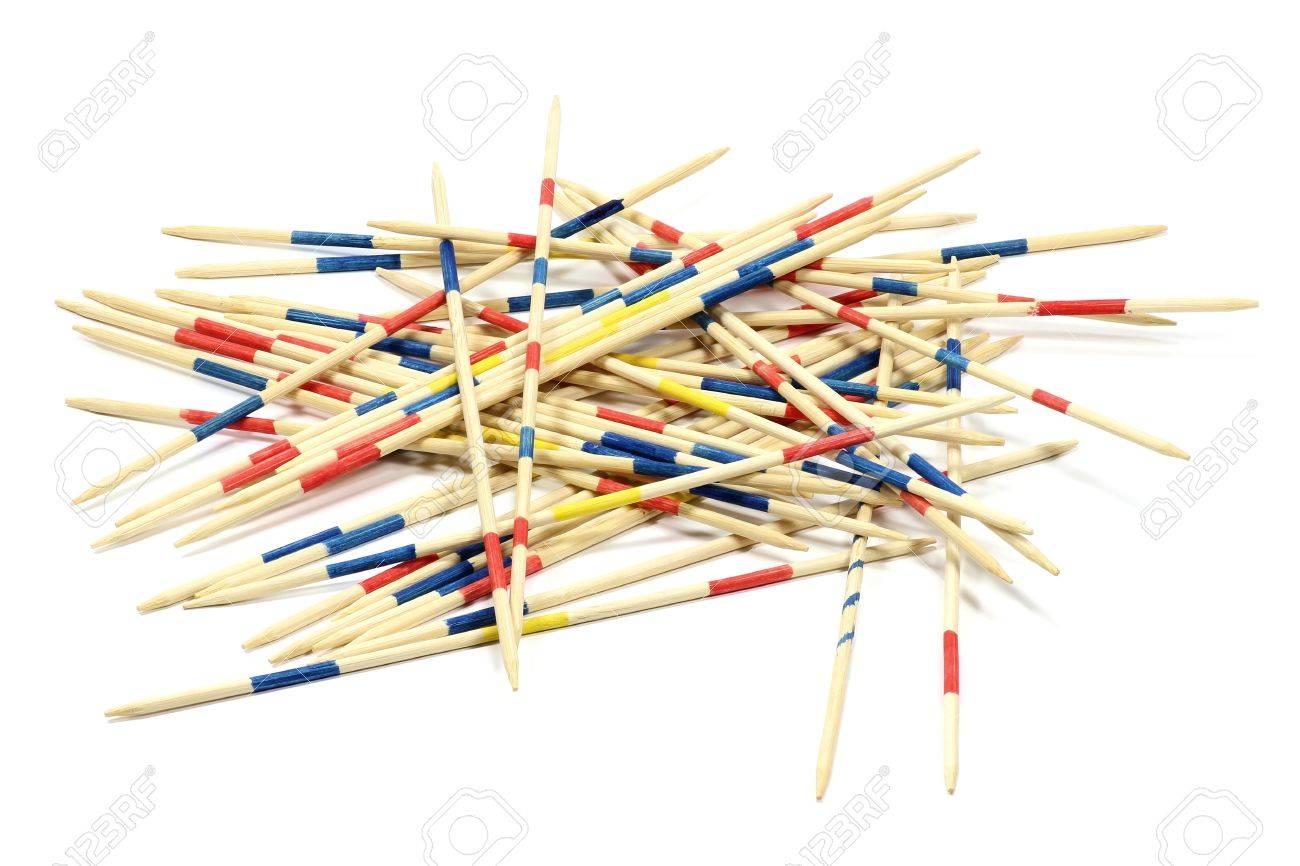 Mikado Pick Up Sticks On White Background Stock Photo Picture And Royalty Free Image Image