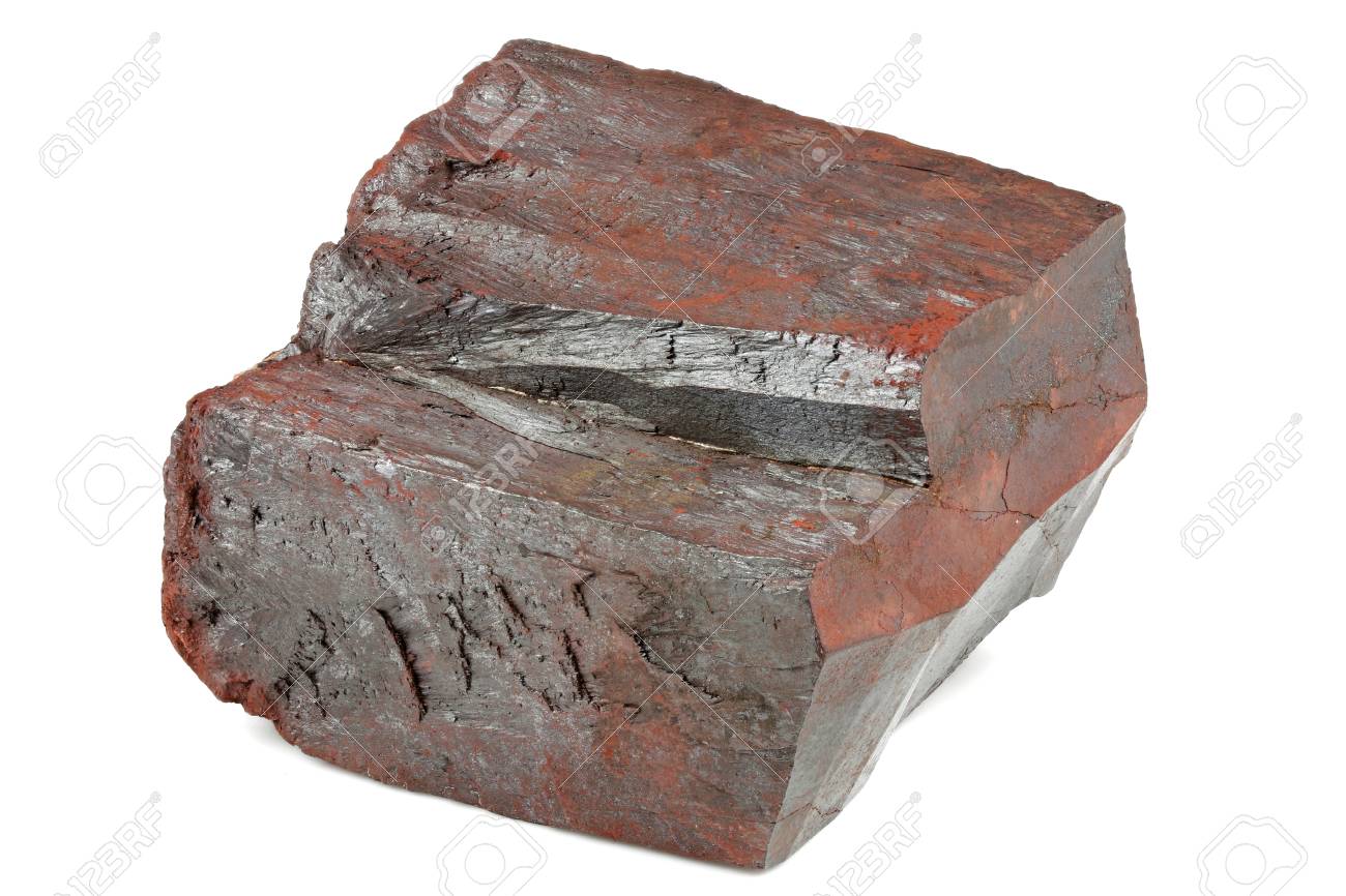 Hematite (iron Ore) From Morocco Isolated On White Background Stock Photo,  Picture and Royalty Free Image. Image 94464160.