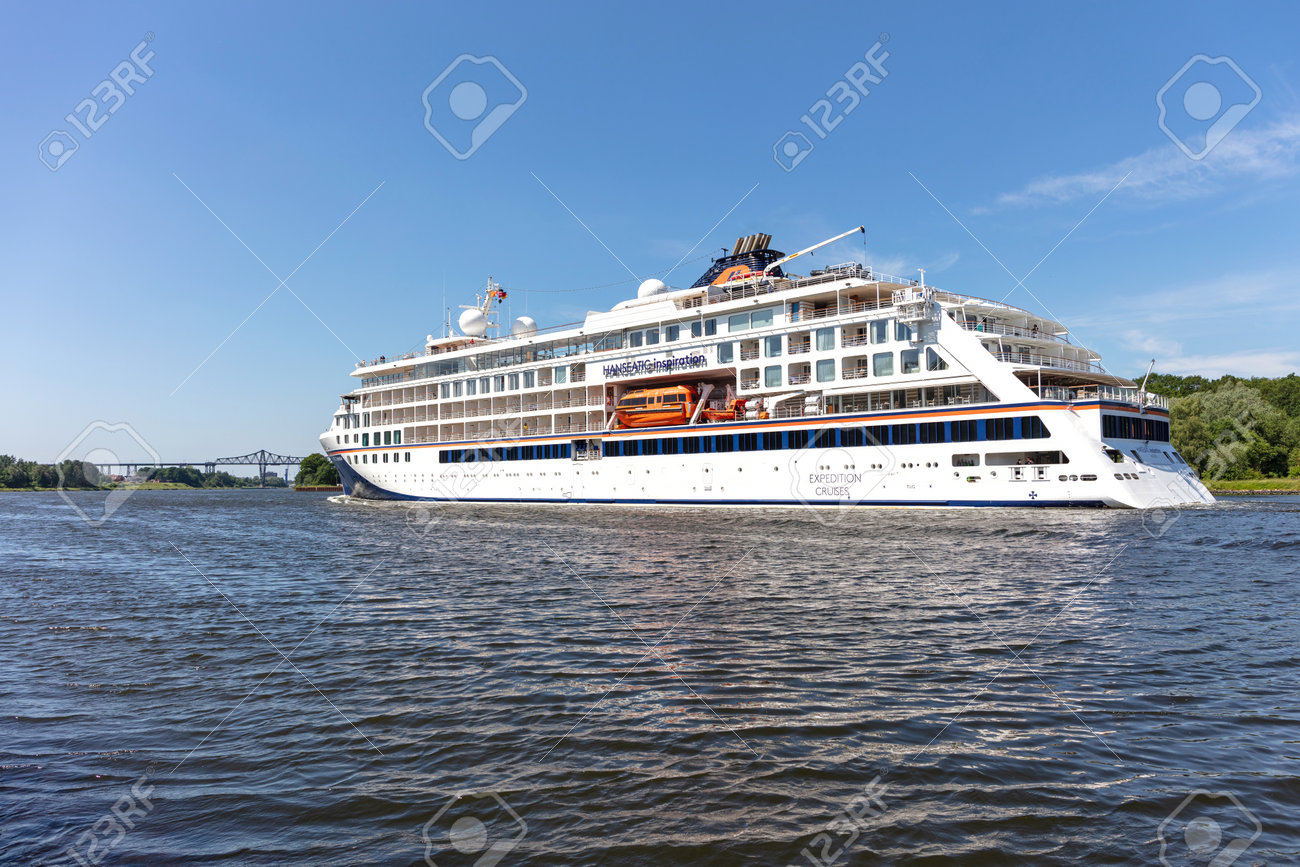 Hapag-Lloyd cruise ship HANSEATIC INSPIRATION in the Kiel Canal - 171332628 Hapag-Lloyd cruise ship HANSEATIC INSPIRATION in the Kiel Canal - 171332628