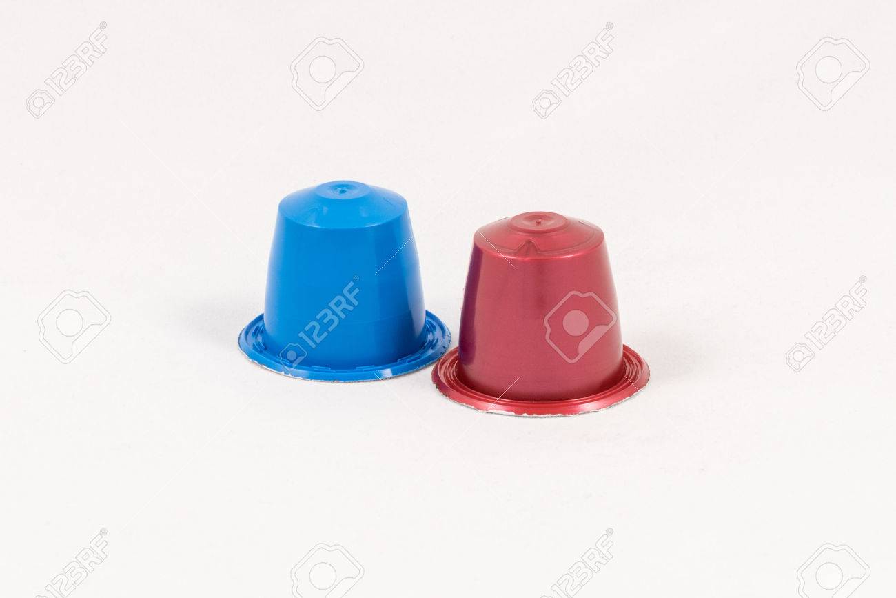 Modern unbranded colorful capsules for espresso coffee machine, isolated on white background - 69005343 Modern unbranded colorful capsules for espresso coffee machine, isolated on white background - 69005343