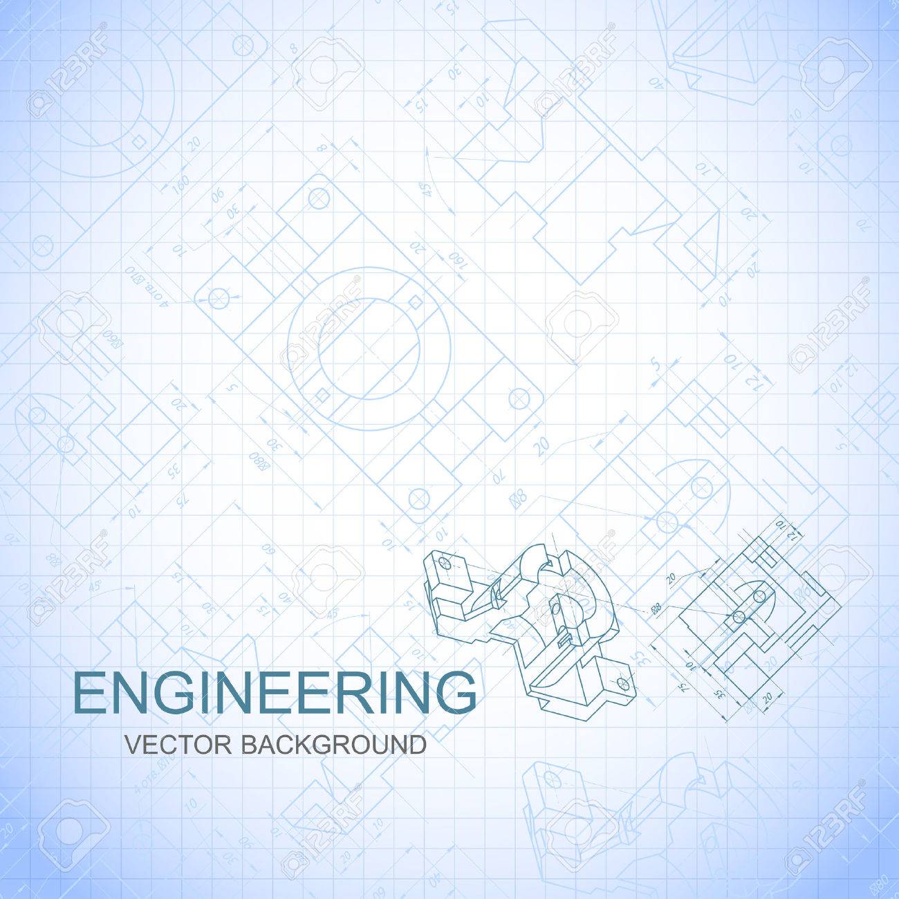 poster cover banner background of engineering drawings of poster cover sheets