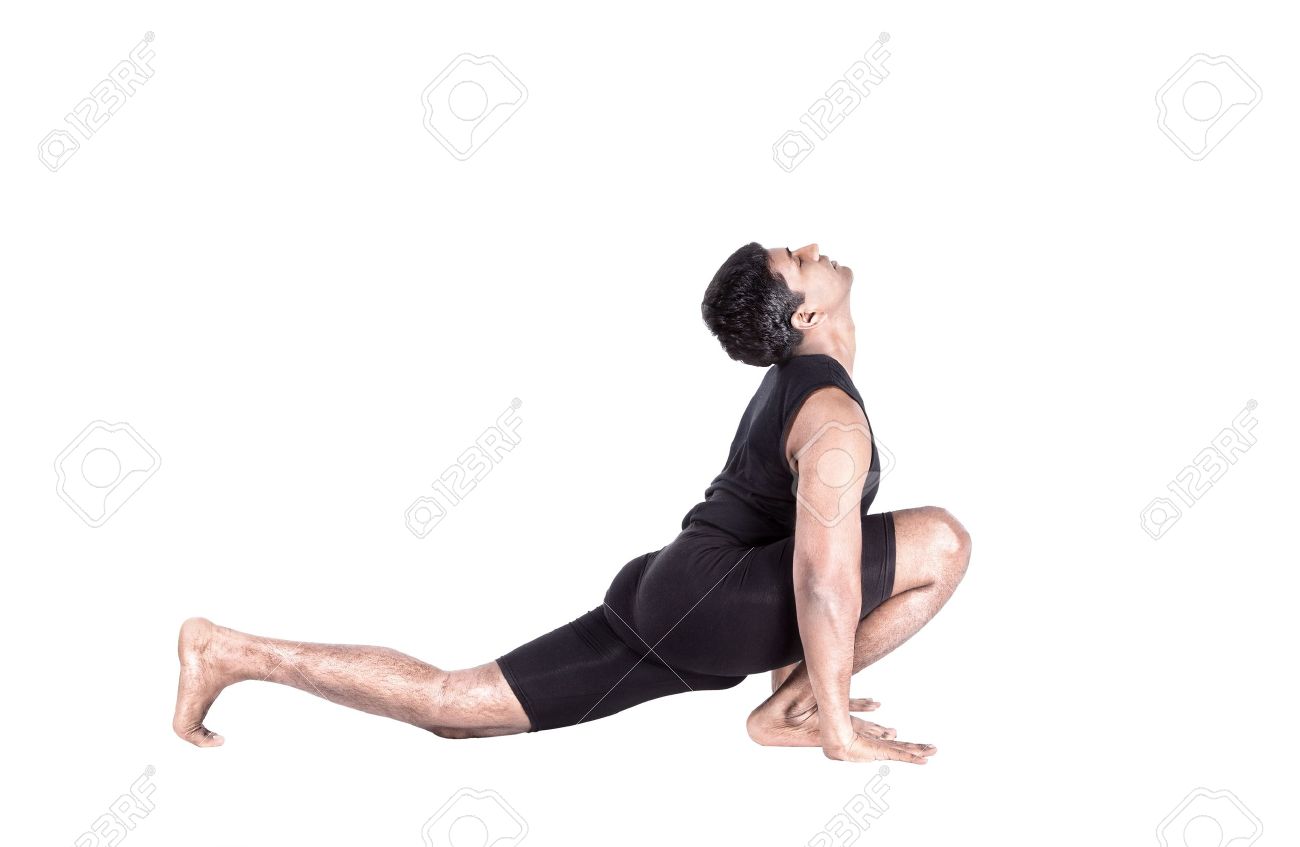 Step Of Surya Namaskar Sun Salutation Exercise By Indian Man