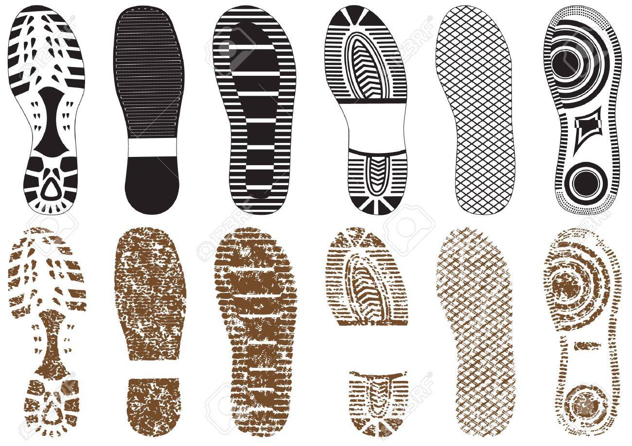 ベクトル イラスト組の足跡と 砂のテクスチャなし すべてのベクトル オブジェクトは隔離され グループ化されます 色と透明な背景色は簡単にカスタマイズできます のイラスト素材 ベクタ Image