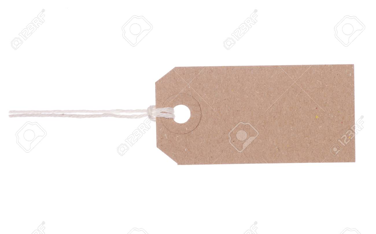 brown gift tag label studio cutout stock photo picture and royalty