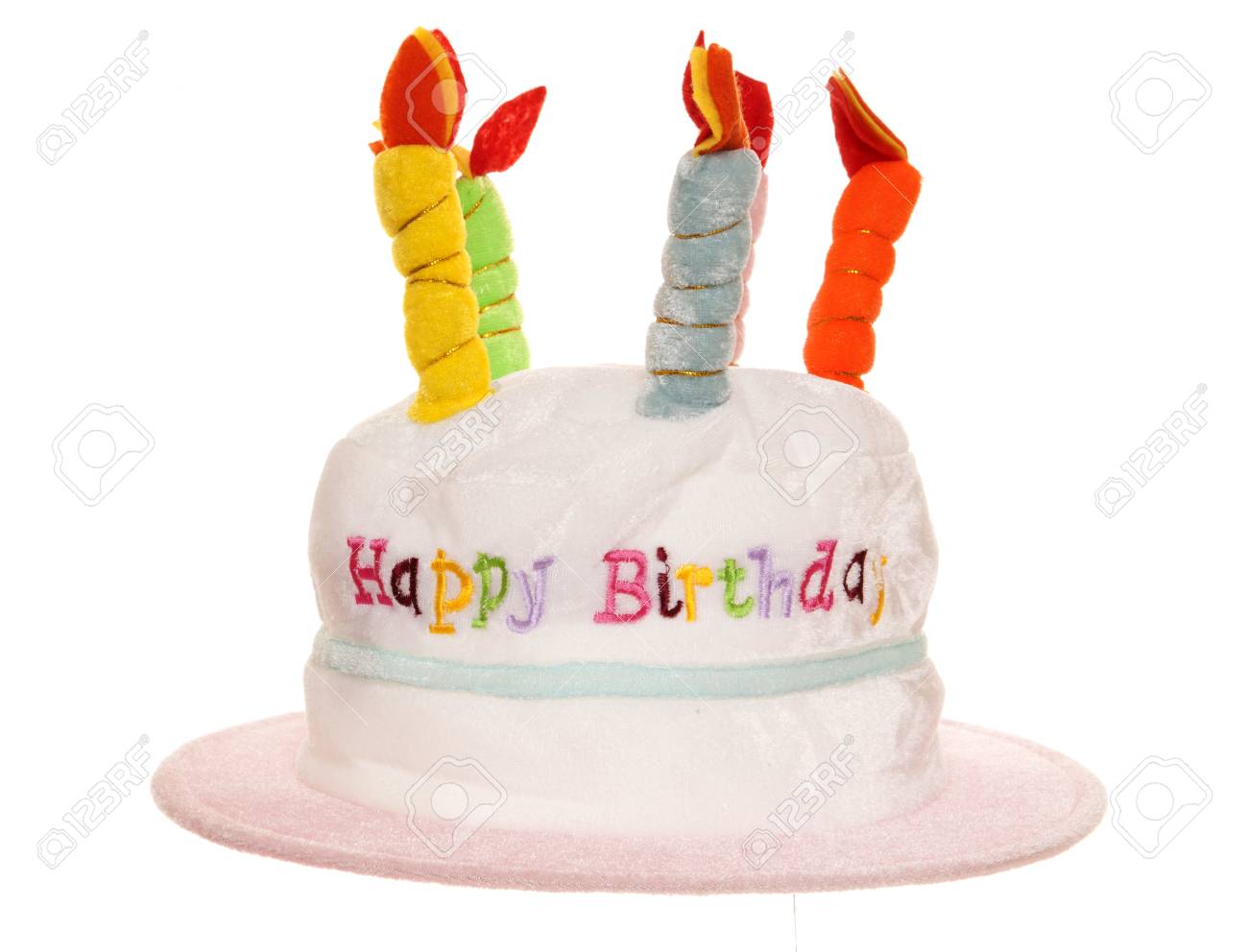 Rosa Y Blanco Feliz Sombrero De Cumpleanos Recorte Fotos Retratos Imagenes Y Fotografia De Archivo Libres De Derecho Image