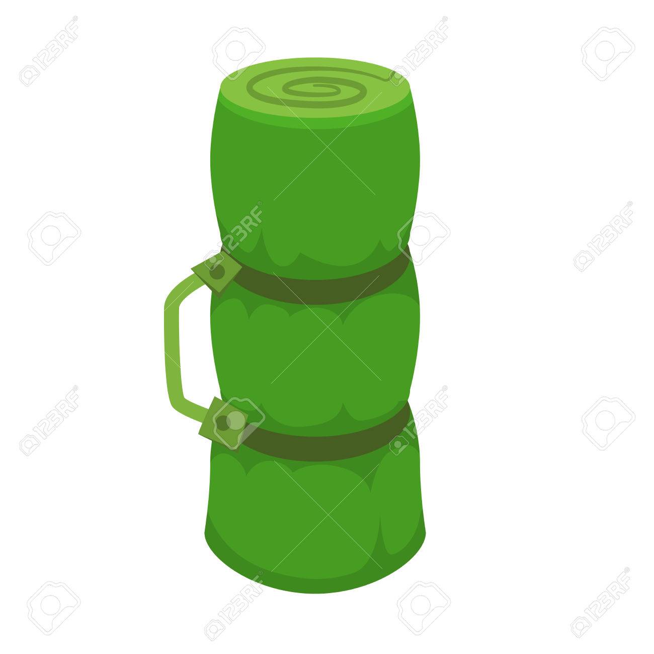 Green Camping Sleeping Bag On White In Flat And Cartoon Style Royalty Free Cliparts Green Camping Sleeping Bag On White In Flat And Cartoon Style Royalty Free Cliparts