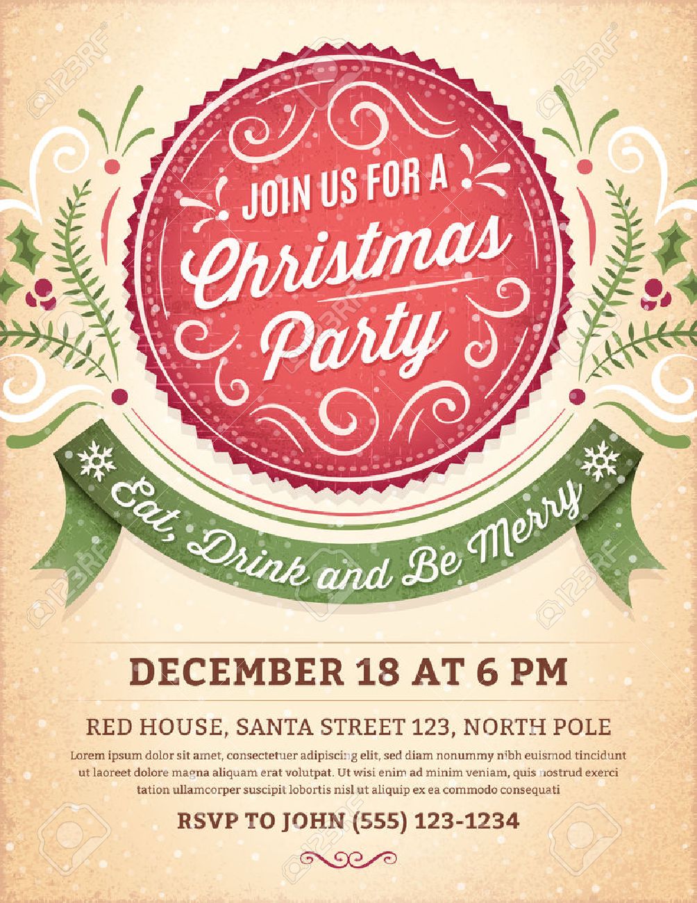 christmas part invitation