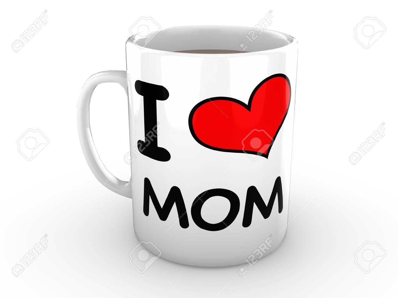 i love mom mug