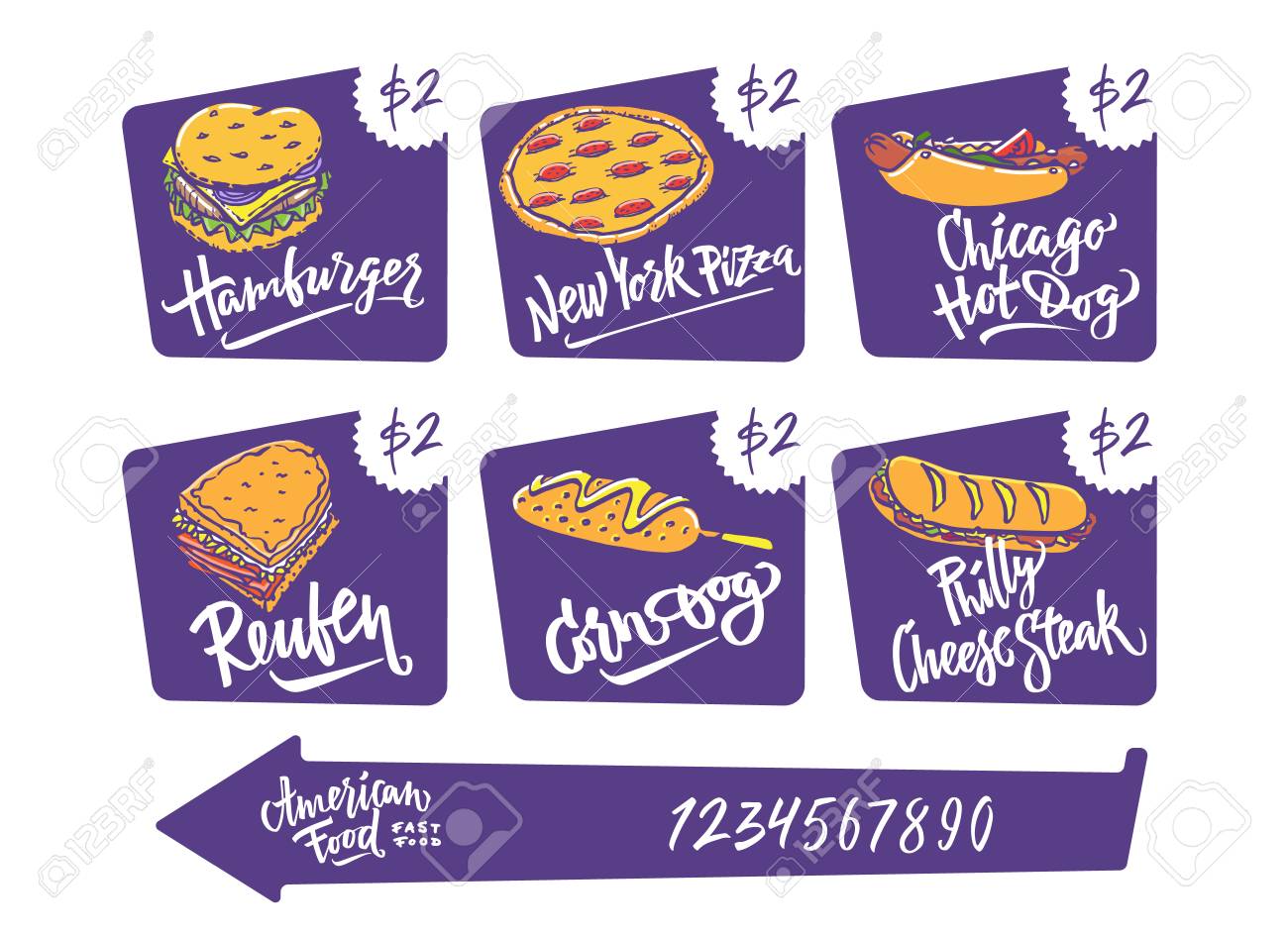 手描きイラスト人気のあるアメリカの食糧品種アメリカンドッグ シカゴのホットドッグ ハンバーガー フィラデルフィア チーズ ステーキ ルーベン サンドイッチ Mac とチーズ ニューヨークのピザです のイラスト素材 ベクタ Image 手描きイラスト人気のあるアメリカの食糧品種アメリカンドッグ シカゴのホットドッグ ハンバーガー フィラデルフィア チーズ ステーキ ルーベン サンドイッチ Mac とチーズ ニューヨークのピザです のイラスト素材 ベクタ Image