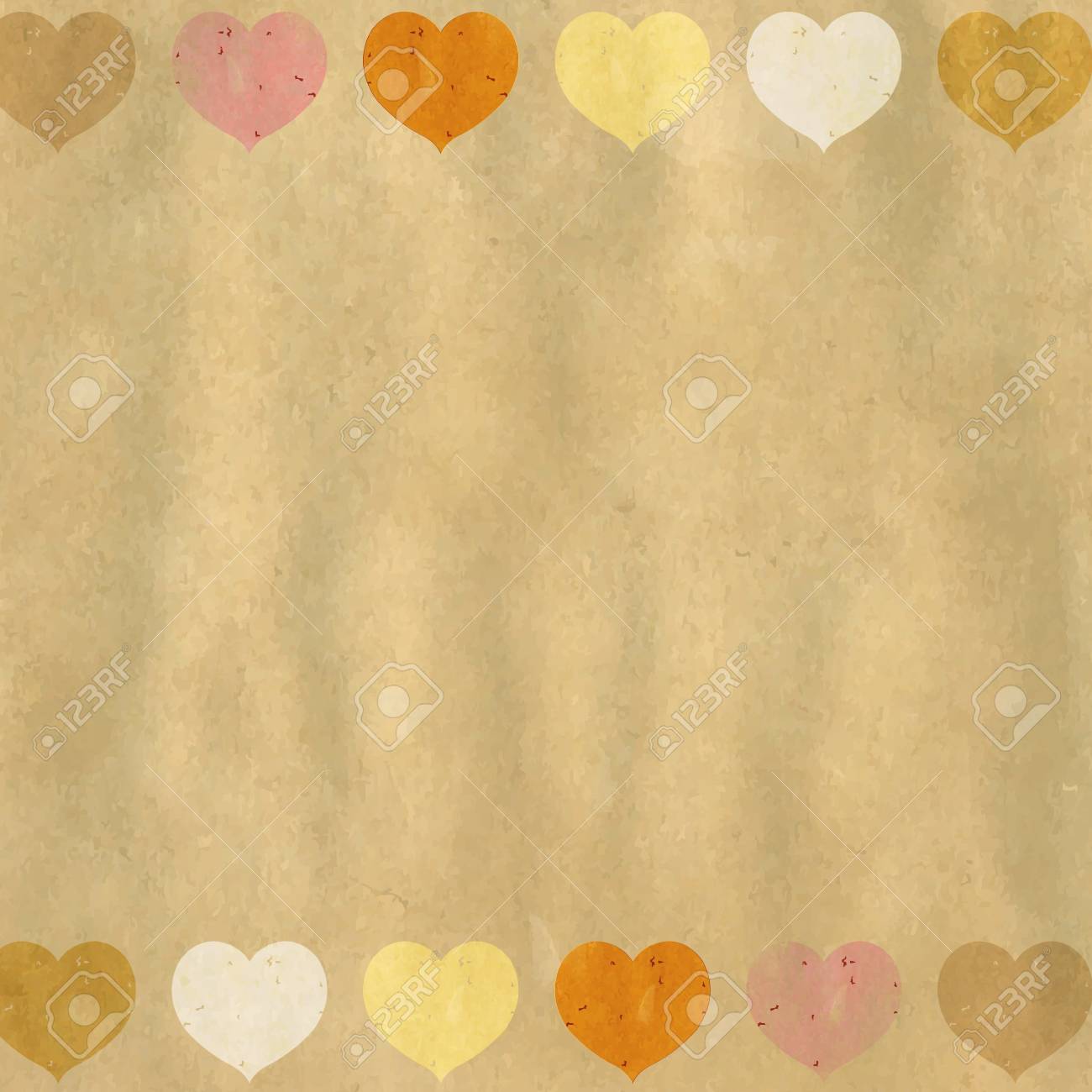 レトロなハート背景 イラストのイラスト素材 ベクタ Image