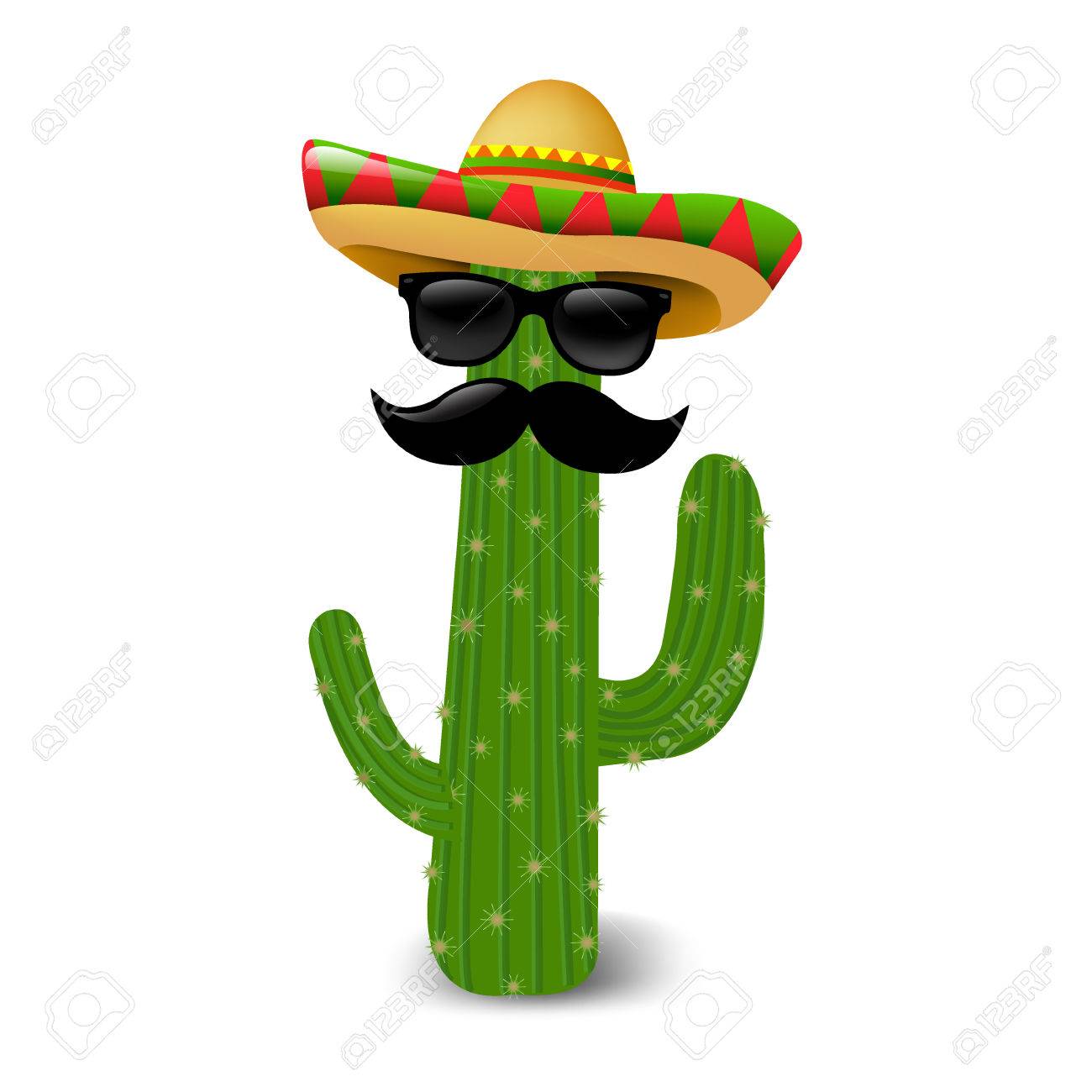 Mexicanos Malla Gafas De Cactus Con DegradadoIlustración Sol ALc5qSRj34