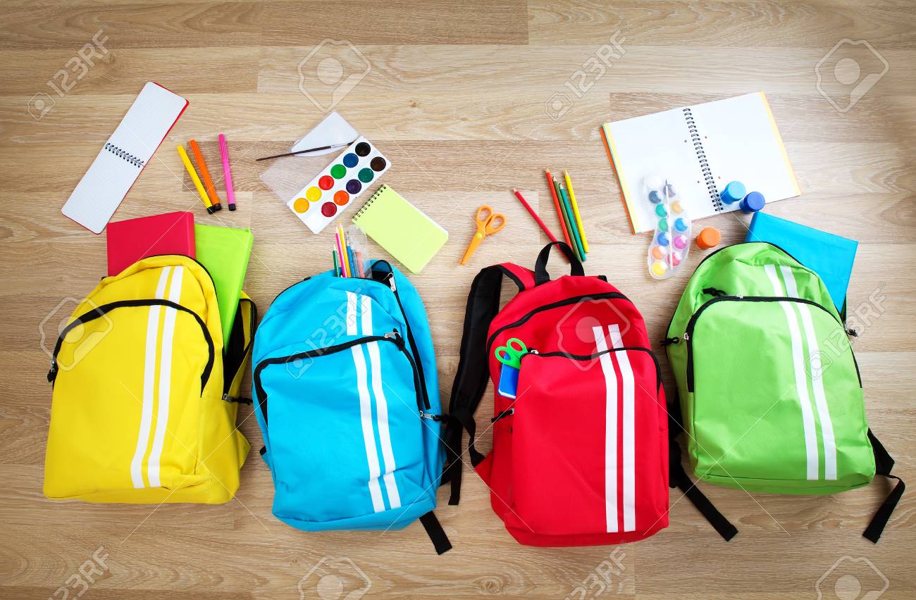 colourful backpack