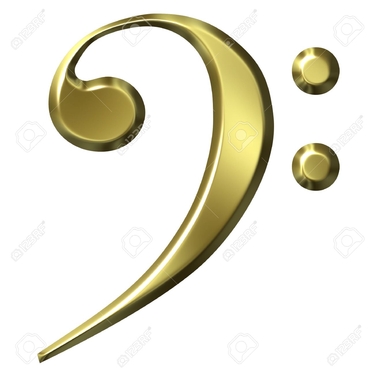 3d golden bass clef stock photo picture and royalty free image baseclef