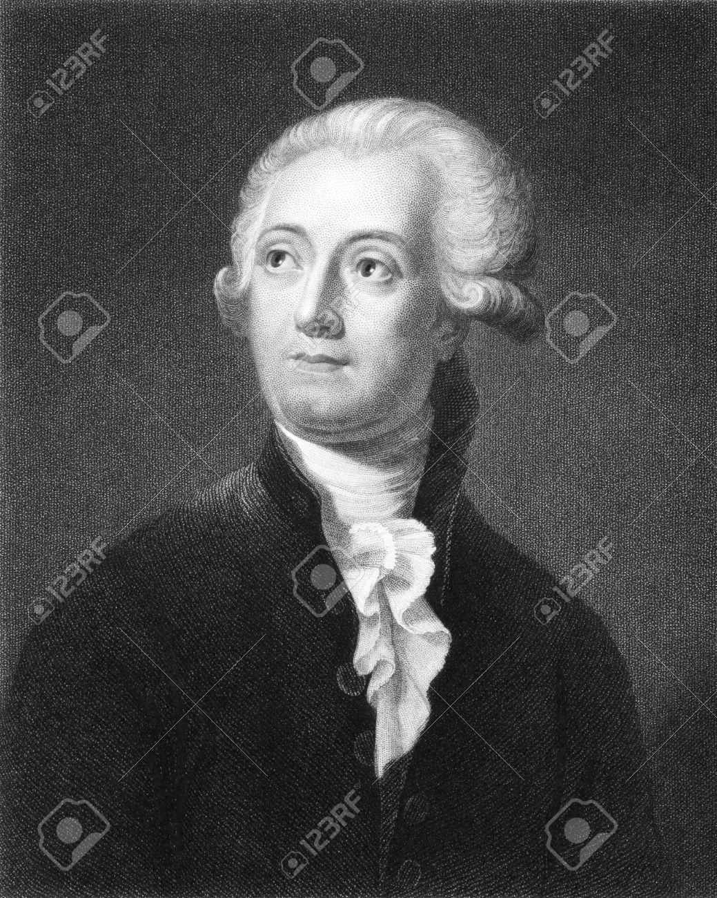 Antoine Lavoisier (1743-1794) on engraving from the 1800s. The father of