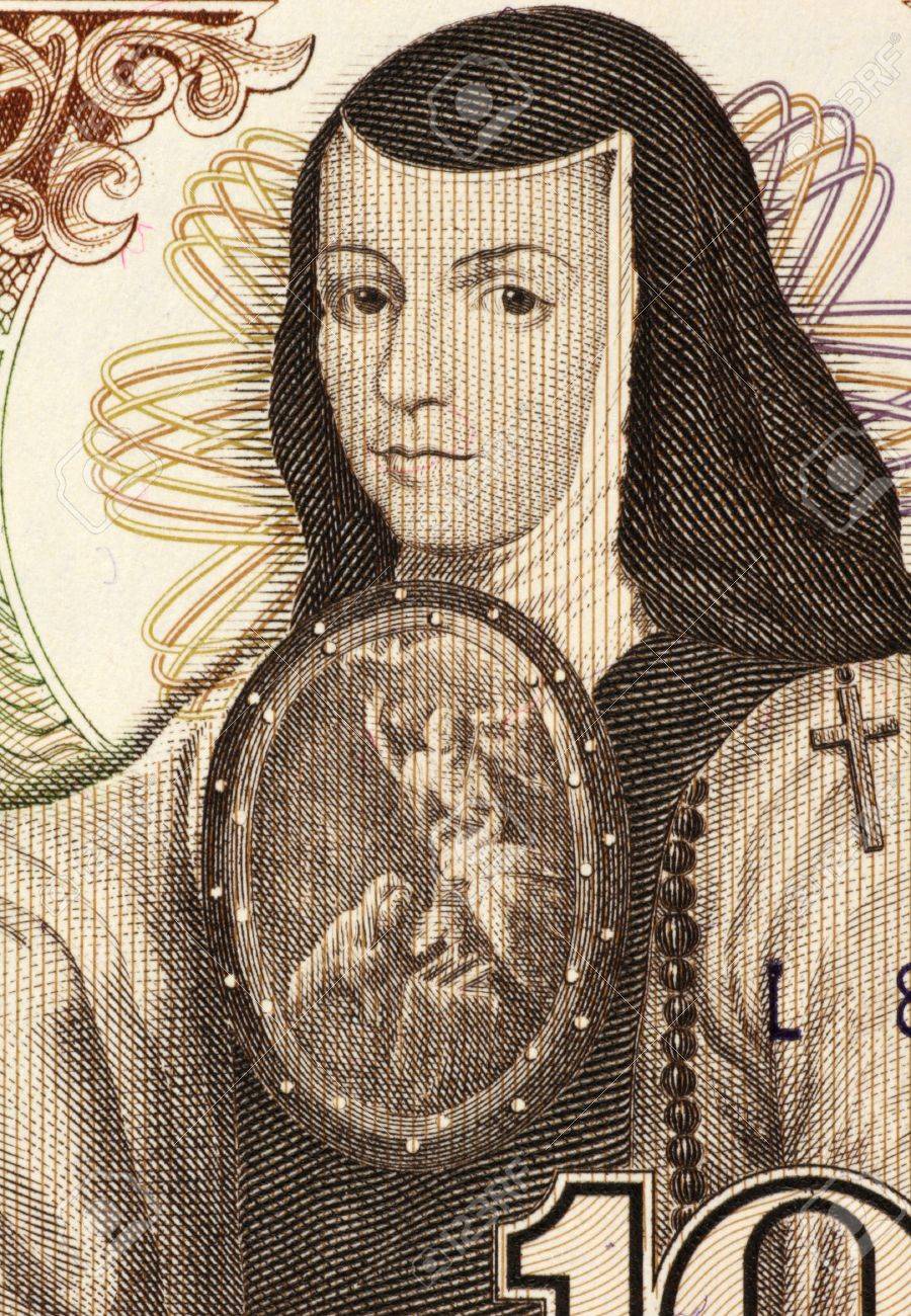 Juana Ines de la Cruz (1651-1695) on 1000 Pesos 1984 Banknote from