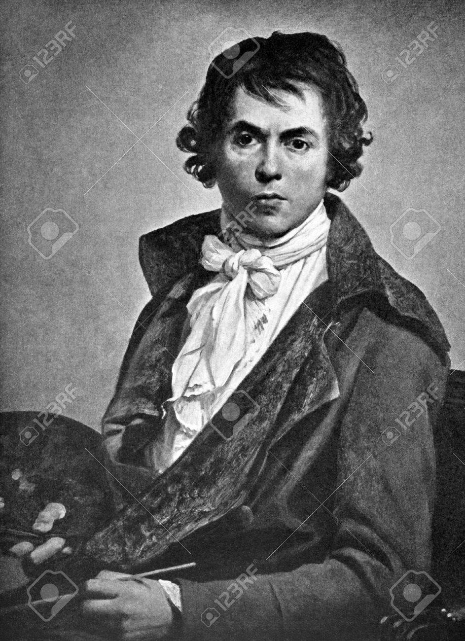 Jacques Louis David 1748 1825 On Antique Print From 1898 French Painter Jacques Louis David 1748 1825 On Antique Print From 1898 French Painter