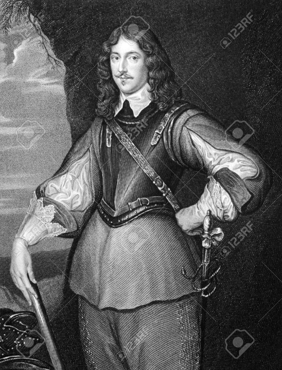 Montagu Bertie, 2nd Earl of Lindsey (1608-1666) on engraving from 1827