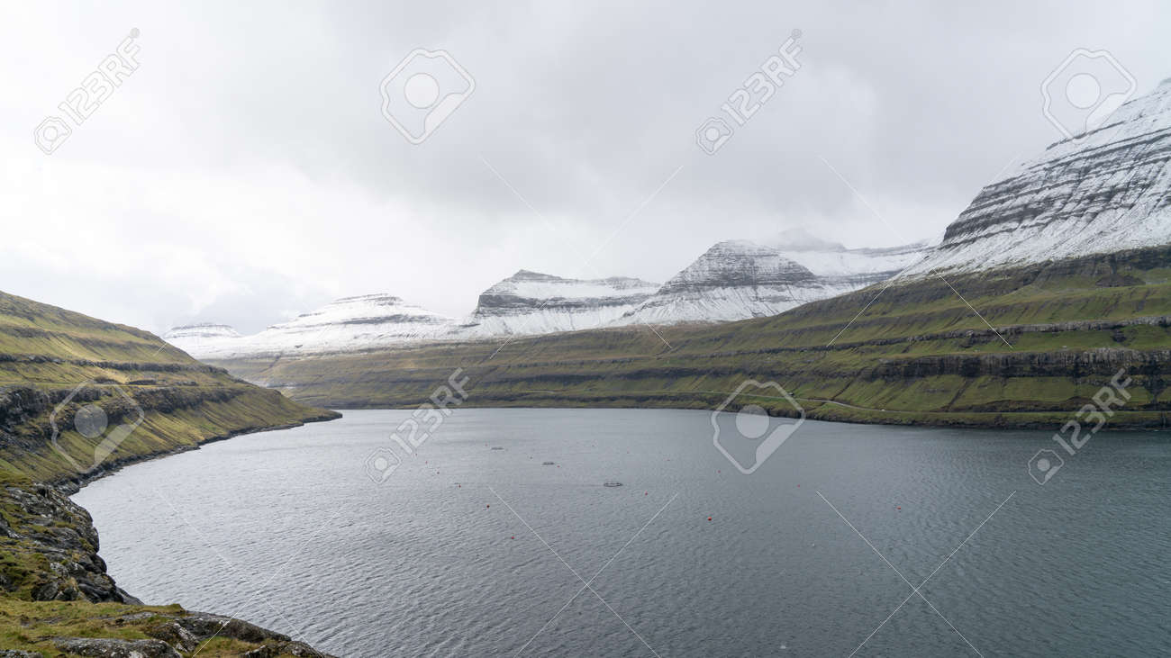 Dramatic landscape on Faroe Islands. The nature of the Faroe Islands in the north Atlantic - 164385883 Dramatic landscape on Faroe Islands. The nature of the Faroe Islands in the north Atlantic - 164385883