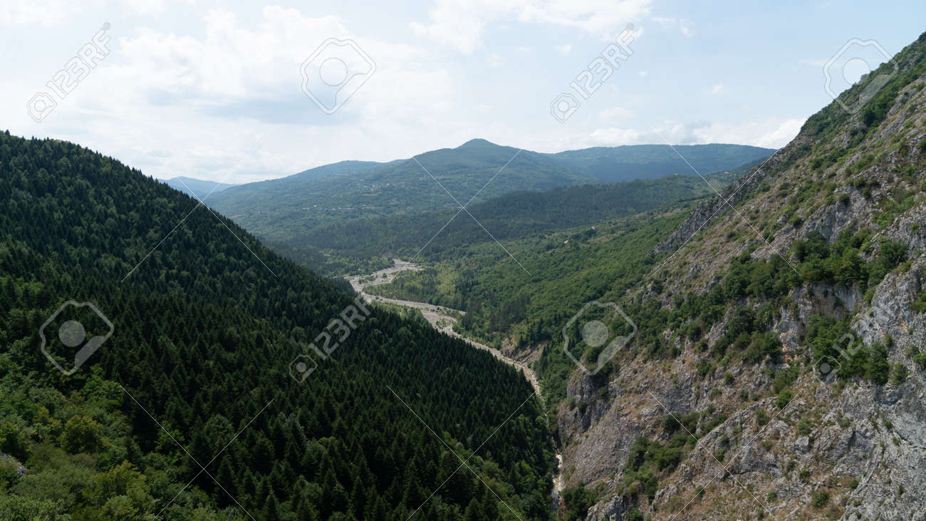 View of Valla Canyon in Kure mountains, Pinarbasi, Kastamonu, Turkey - 170682391 View of Valla Canyon in Kure mountains, Pinarbasi, Kastamonu, Turkey - 170682391