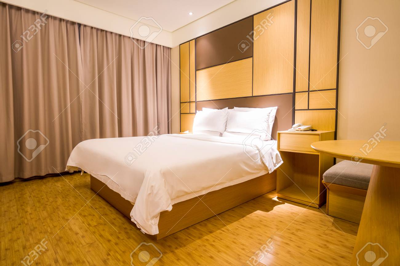 The Interial View Of A Fancy Hotel Room