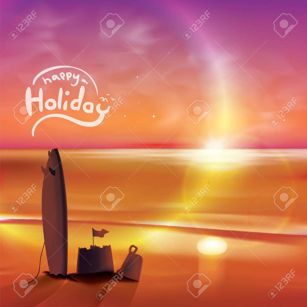Happy Holiday Wallpaper Royalty Free Cliparts Vectors And Stock Illustration Image