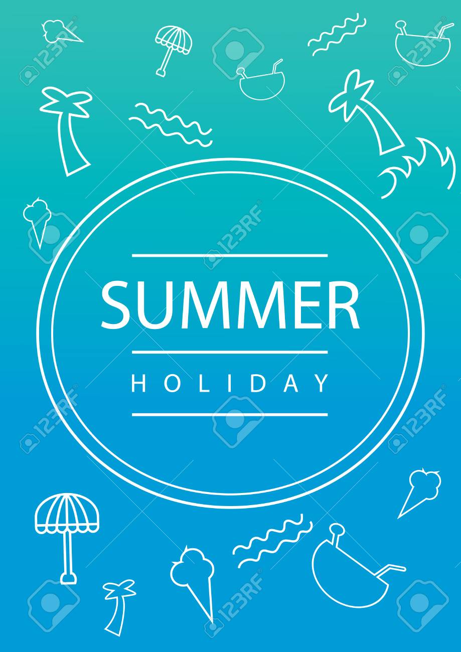 Summer Poster Design Royalty Free Svg Cliparts Vectors And Stock Illustration Image