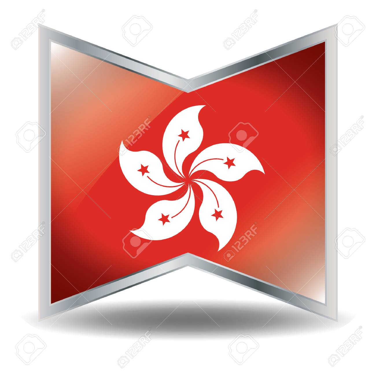홍콩 플래그 아이콘 무료 벡터 일러스트·그래픽 49756268. 홍콩 플래그 아이콘