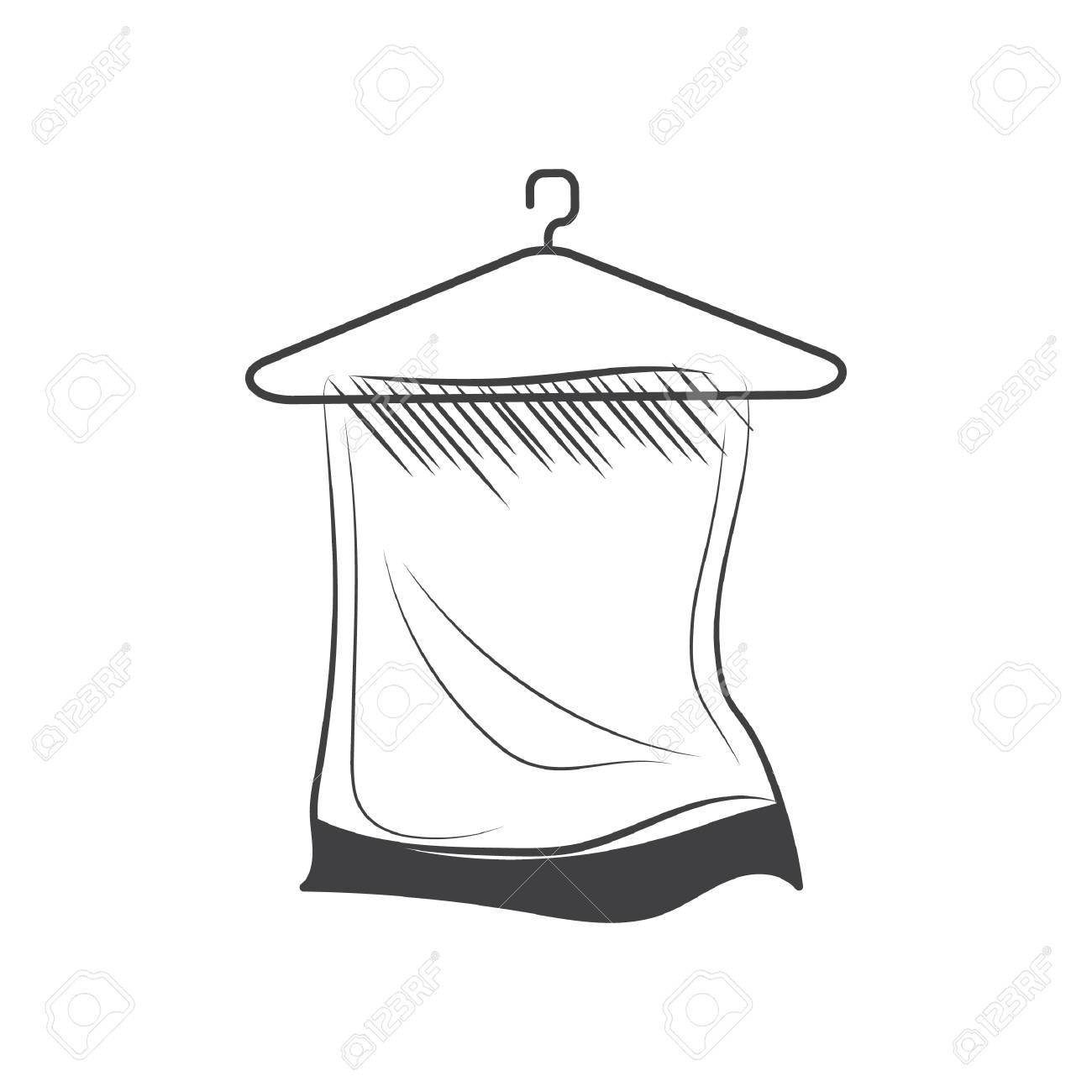 タオル ハンガーのイラスト素材 ベクタ Image