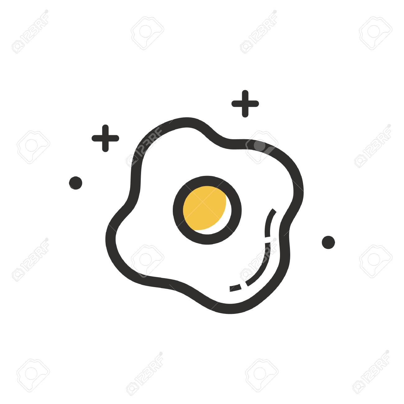 目玉焼きのイラストです のイラスト素材 ベクタ Image