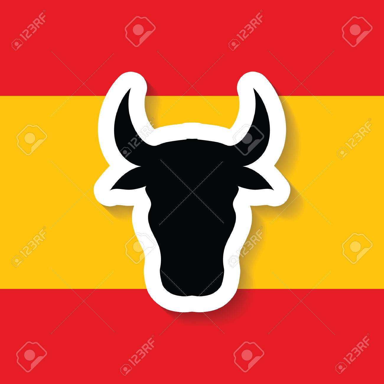 Испания бык рисунок. Испанский бык символ. Флаг испании с быком. Черный испанский бык картина. Символ испании животное.