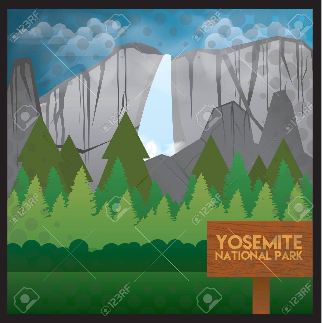 wallpapers Yosemite Clipart Black And White 123rf