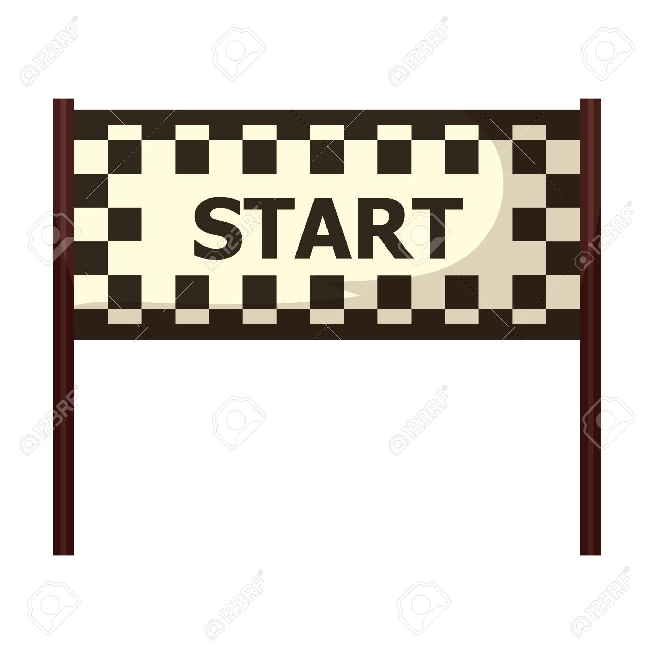 Ligne De Depart Du Circuit Clip Art Libres De Droits Vecteurs Et Illustration Image