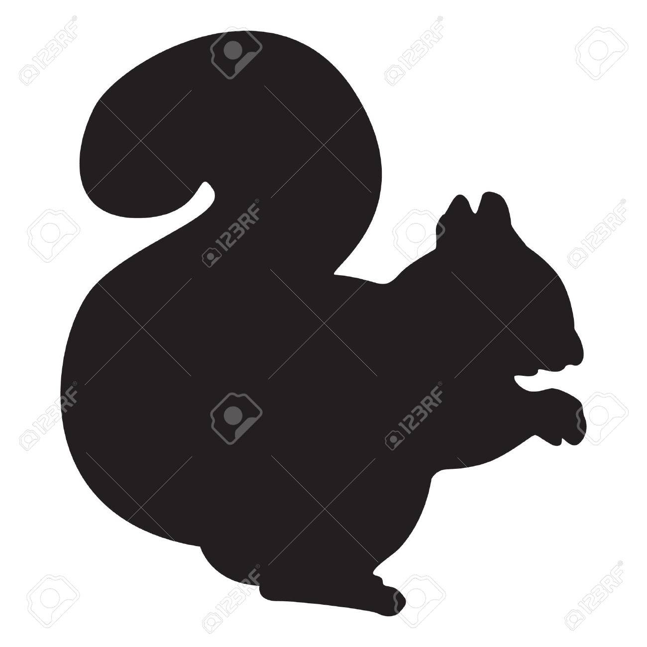 リスのシルエット のイラスト素材 ベクタ Image