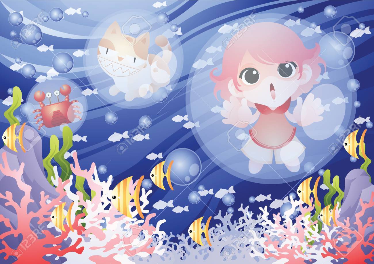 girl in a bubble