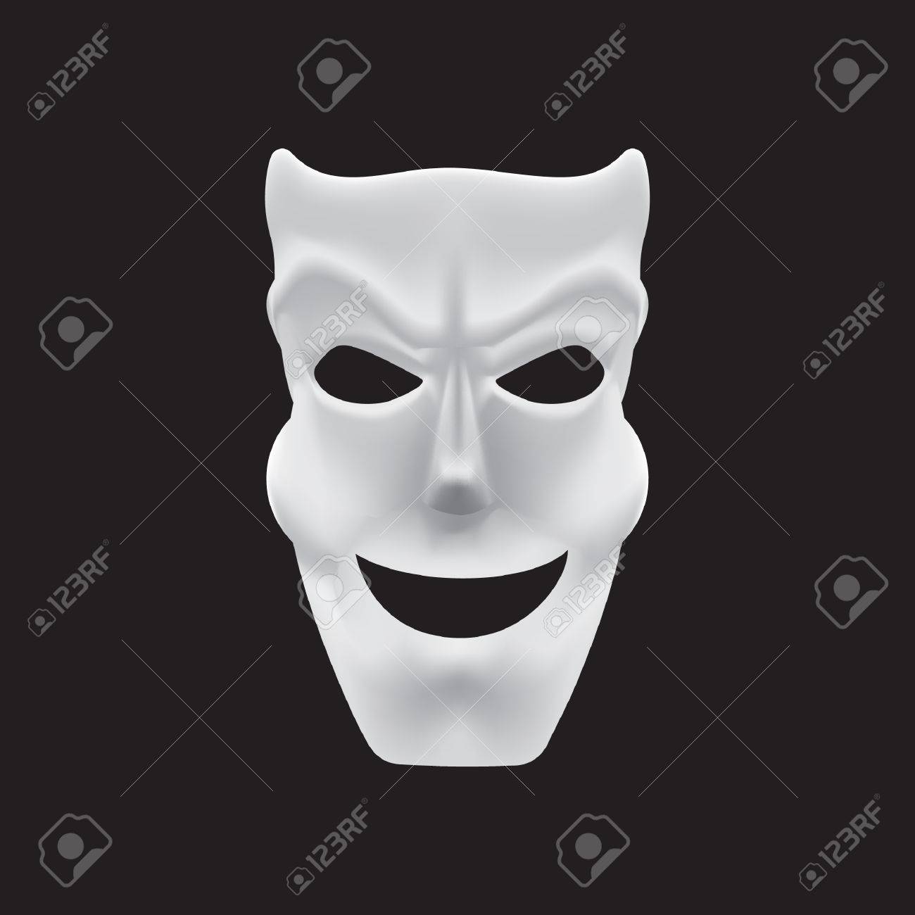 Maschera Con Sorriso Malizioso Vettoriali gratis e grafica 52865012.