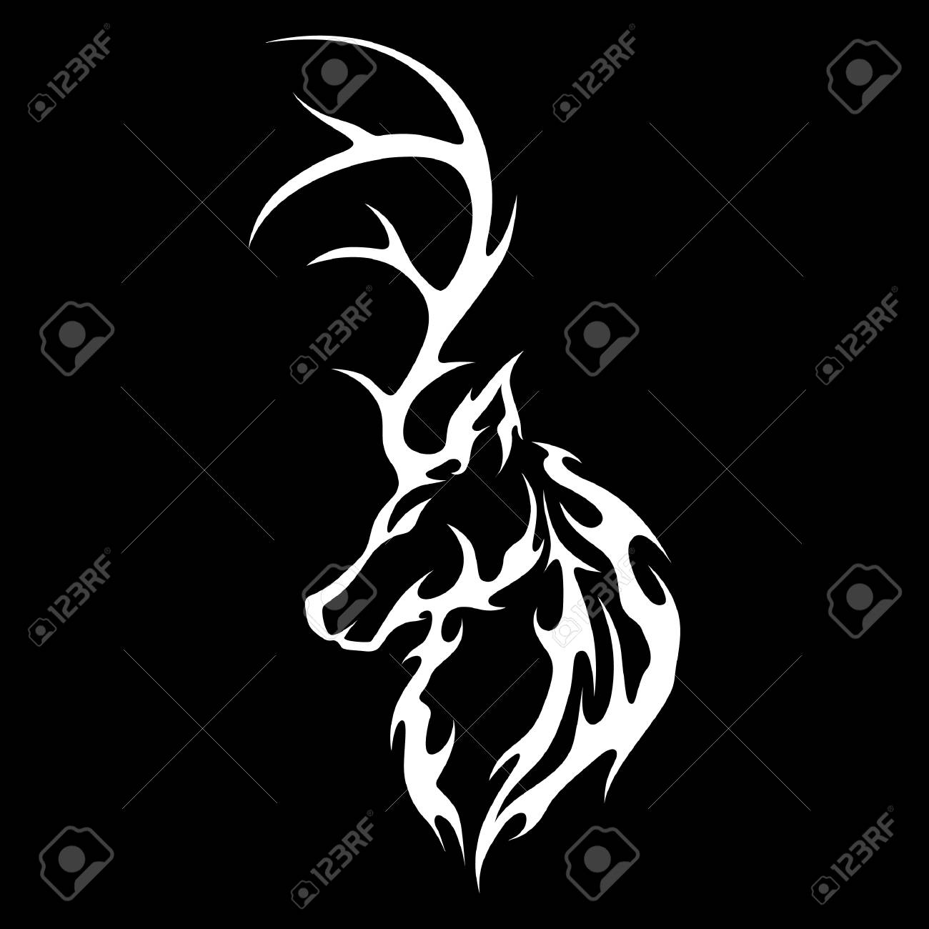 Deer Tattoo Free Vector And Graphic 52933542. Deer Tattoo Free Vector And Graphic 52933542.