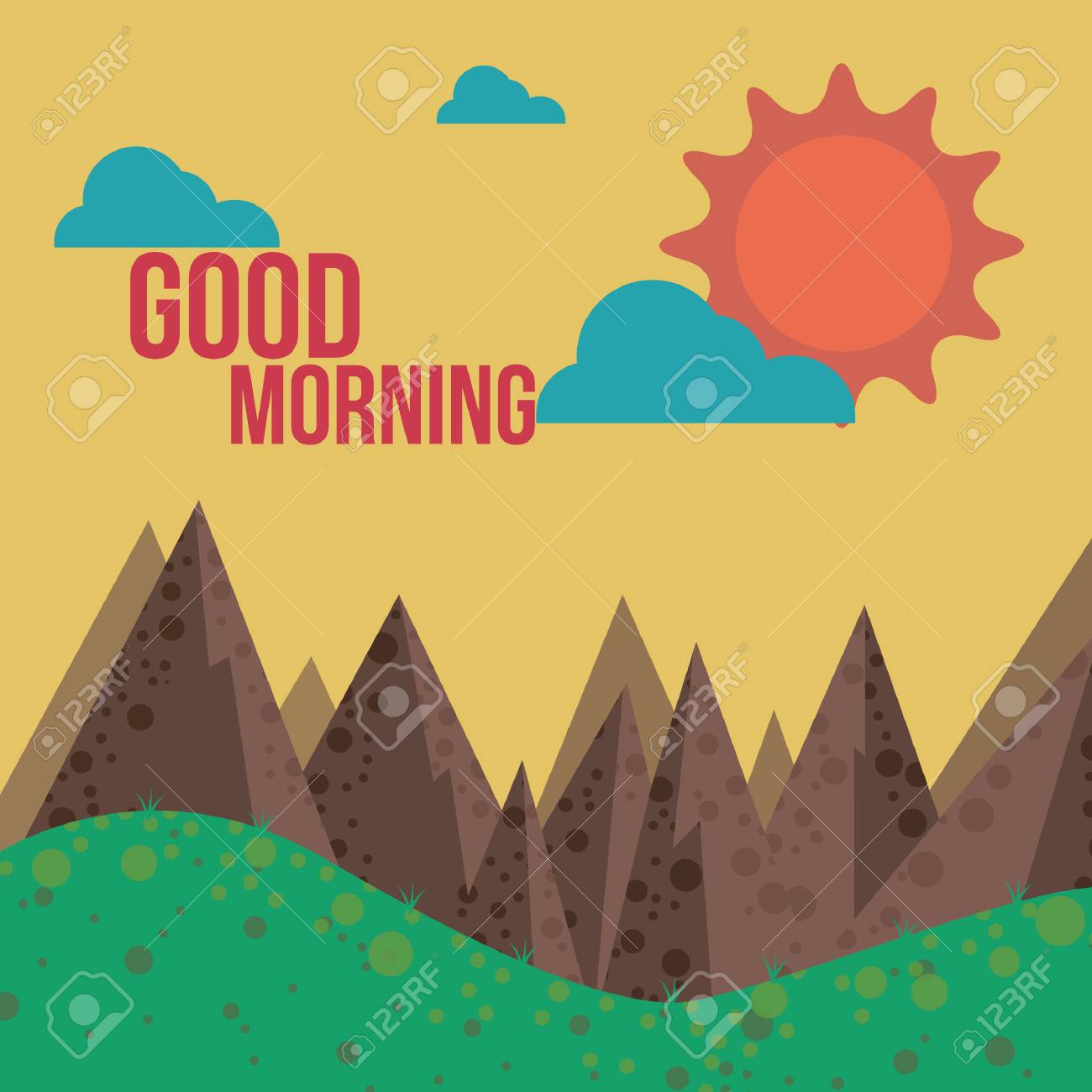 Good Morning With Scenery Free Image And Photograph 53093398.