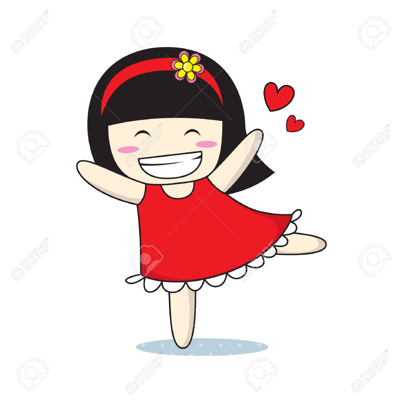 Girl Excited Free Vector and graphic 53227541., image size:1300x1300